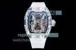 RM Factory Richard Mille RM 053-02 Tourbillon Sapphire Watch Transparent Rubber Strap